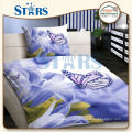 GS-PAN-04 luxury design pure polyester bed cover set with pillowcases